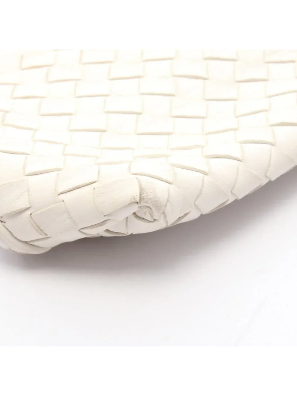 Bottega Veneta Shoulder Bag Intrecciato White Leather